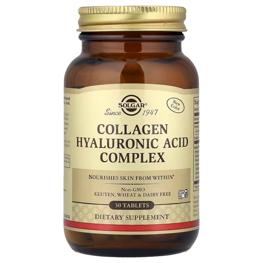 Solgar Complesso di collagene e acido ialuronico, 30 compresse